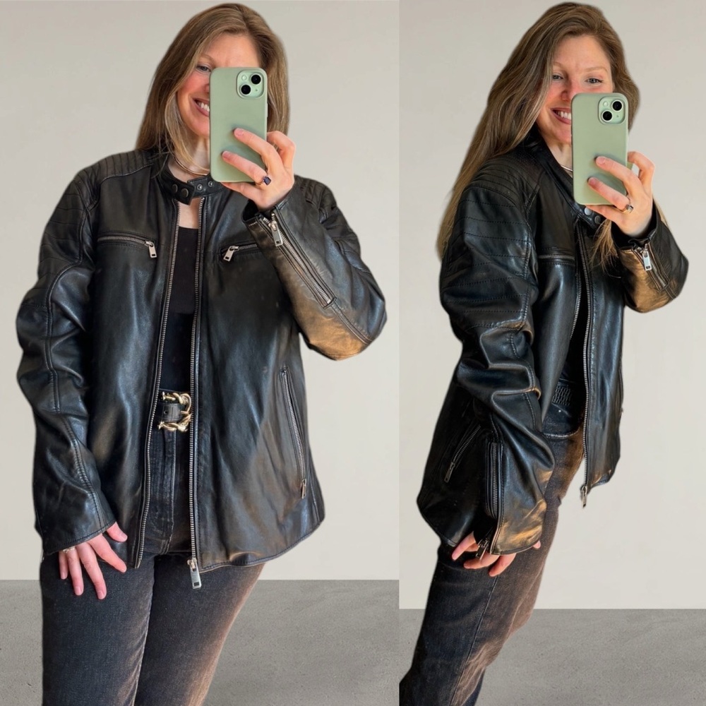 Wilsons Leather Black Jacket